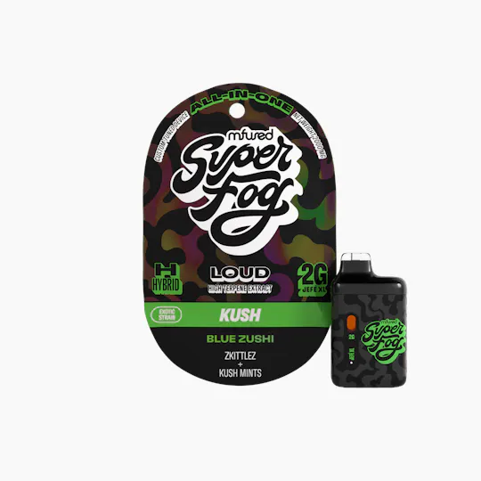 Super Fog by MFused - Blue Zushi | LOUD High Terpene Extract Jefé Plus Disposable | 2g - 1
