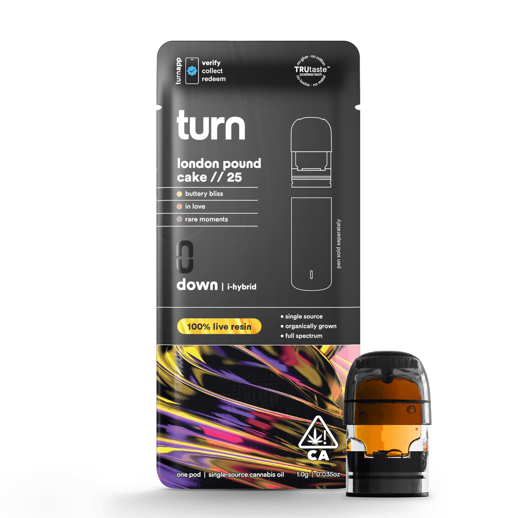 turn - London Pound Cake // 25 | 100% Live Resin | Indica-Hybrid - 1