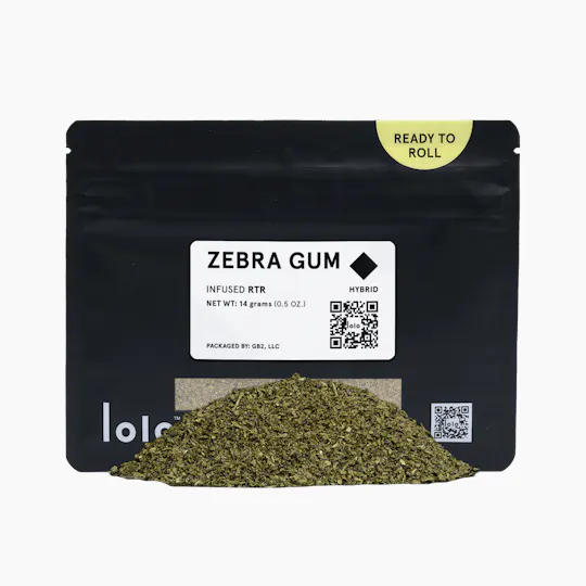 lolo - Zebra Gum | Indoor Kief Infused Ready To Roll | 14g - 1