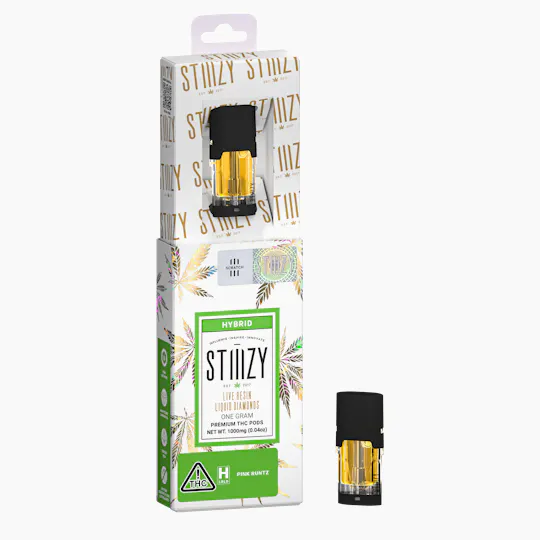 STIIIZY - Vape Cartridge - PINK RUNTZ 1G Live Resin Liquid Diamonds Pod - STIIIZY - 1