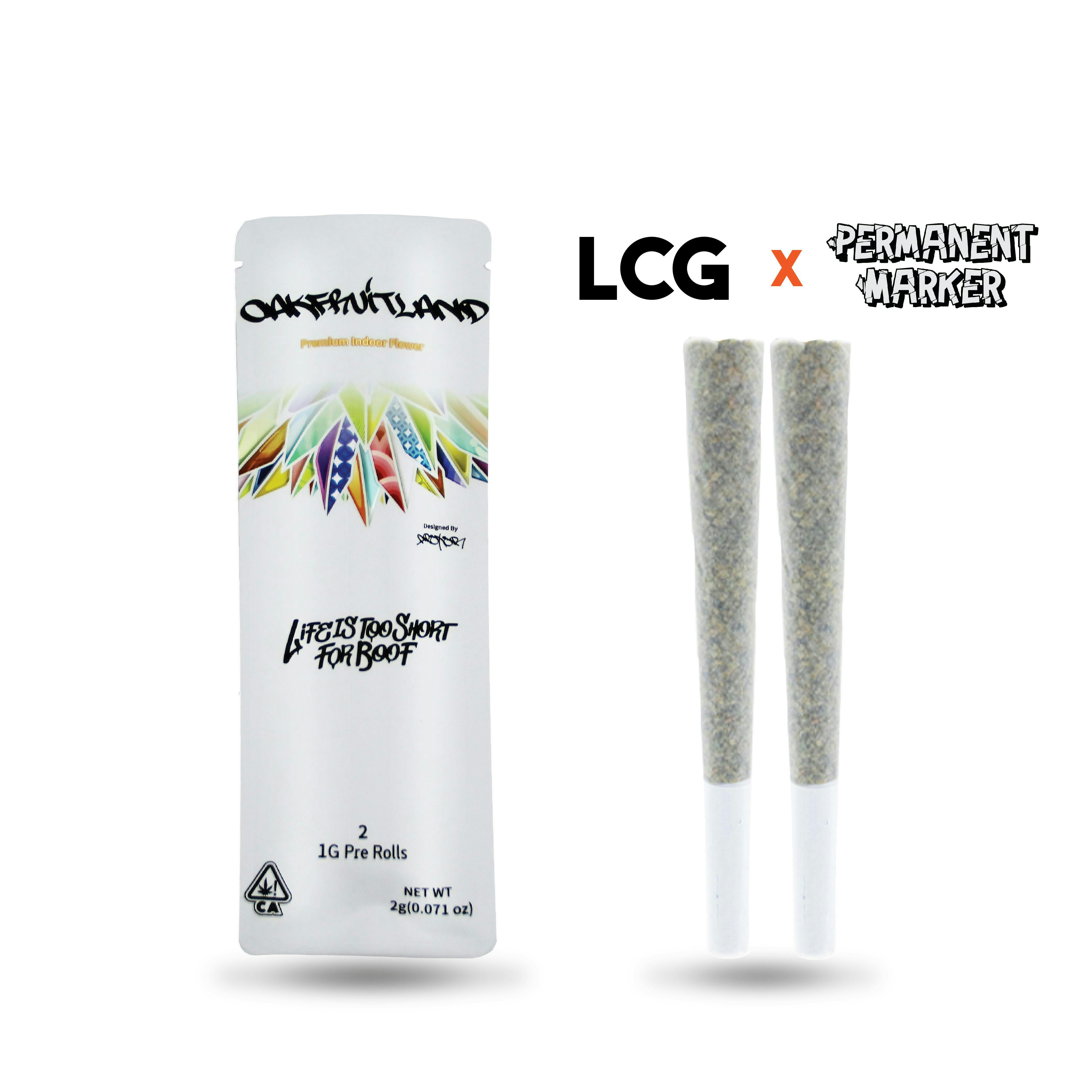 Oakfruitland (OFL) - LCG X Permanent Marker | Joints | 1g each | 2pk - 1