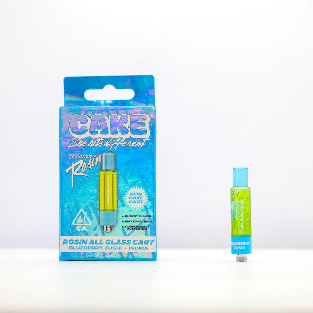 CAKE she hits different - Blueberry Zushi | Live Rosin Cartridge 1g - 1