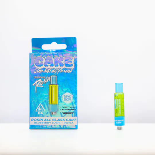 CAKE she hits different - Blueberry Zushi | Live Rosin Cartridge 1g - 1