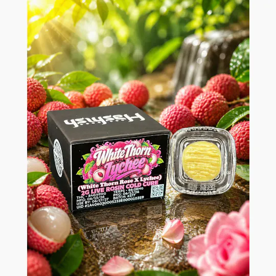 Hashish - White Thorn Lychee | Live Rosin | Cold Cure Badder | 2g - 1