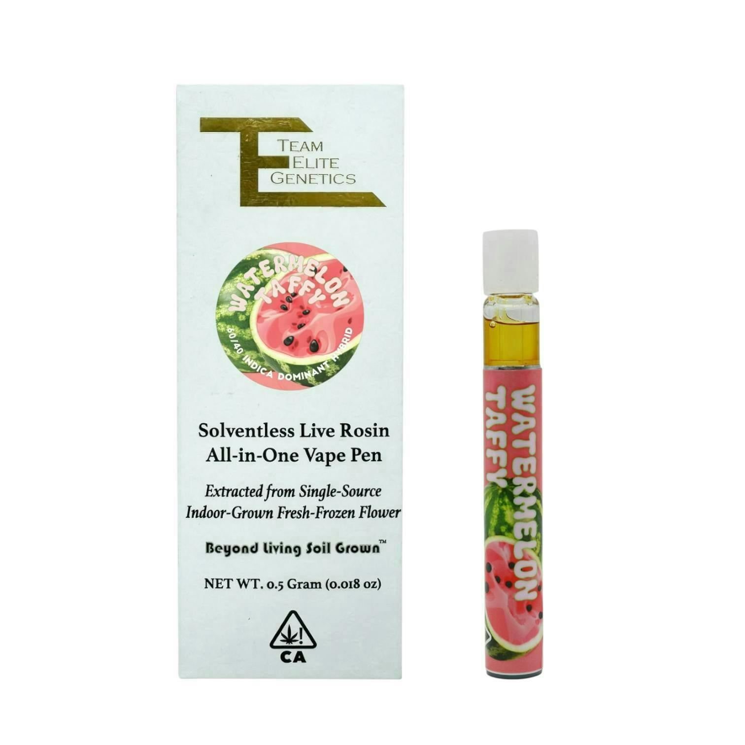 Team Elite Genetics - Watermelon Taffy | Live Rosin Disposable | 0.5g - 1