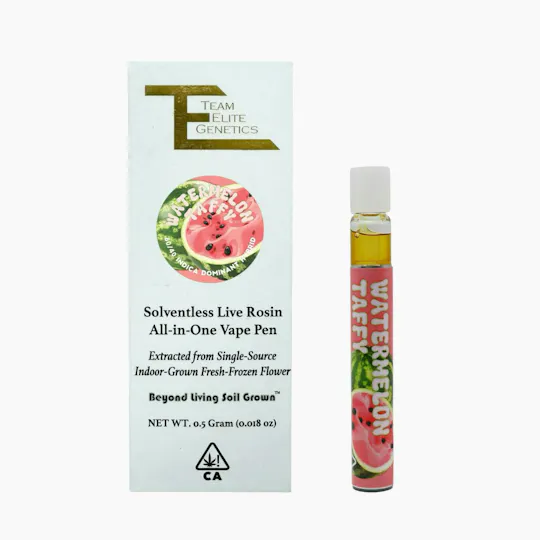 Team Elite Genetics - Watermelon Taffy | Live Rosin Disposable | 0.5g - 1