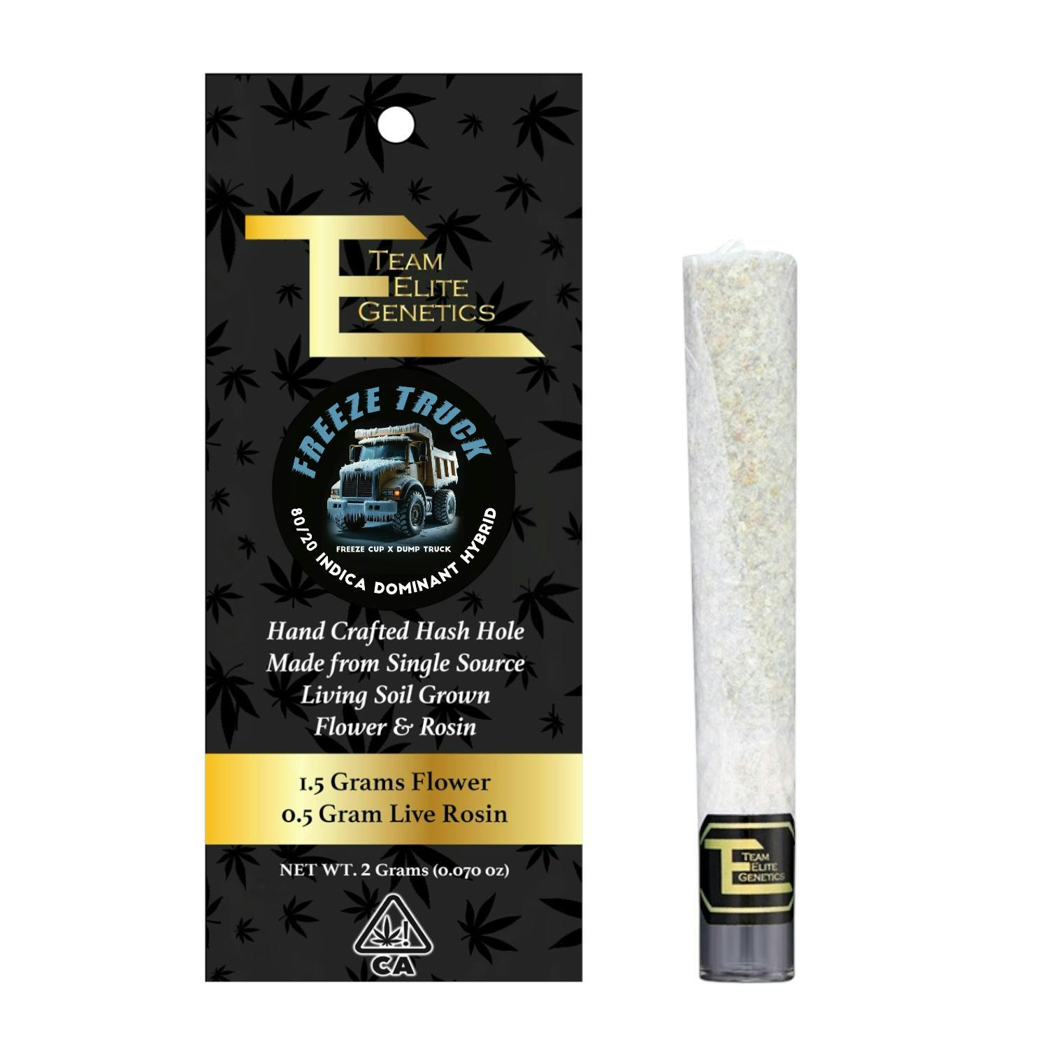 Team Elite Genetics - Freeze Truck | Hash Hole Infused Joint | 2g - 1