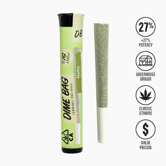 Dime Bag - Strawberry Sherbert | Joint | 1g - 1