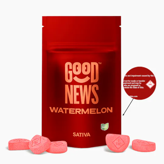 Good News - Watermelon Gummies | 100mg | 10ct | 10mg/ea - 1