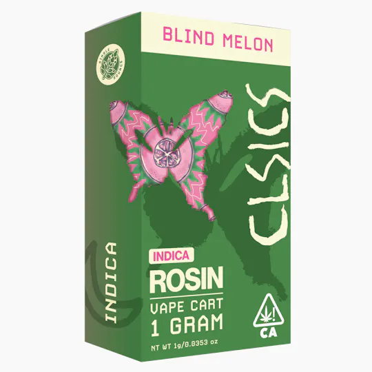 CLSICS Rosin & Rosin Infused Pre Rolls - Blind Melon - Live Rosin Vape Cartridge - 1g - 1