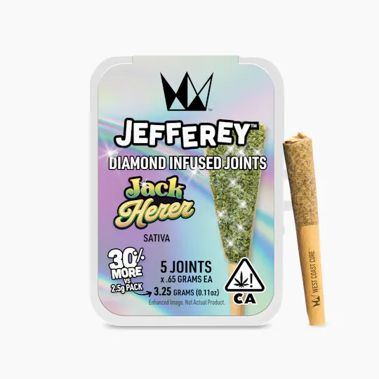 West Coast Cure - Jack Herer - Jefferey Infused Joint .65g 5 Pack - 1