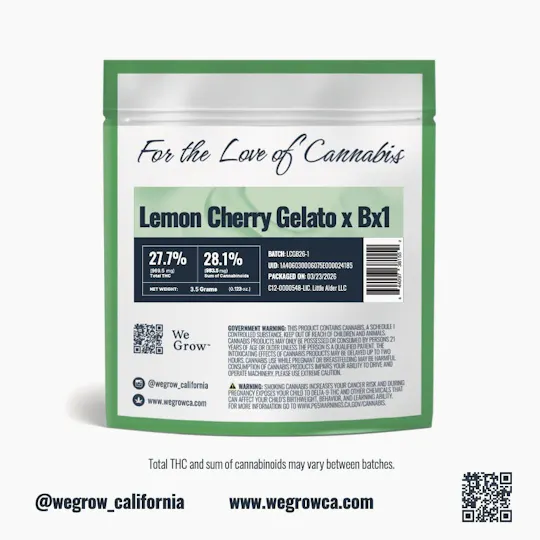 We Grow - Lemon Cherry Gelato Bx1 | Big Buds | 3.5g - 1