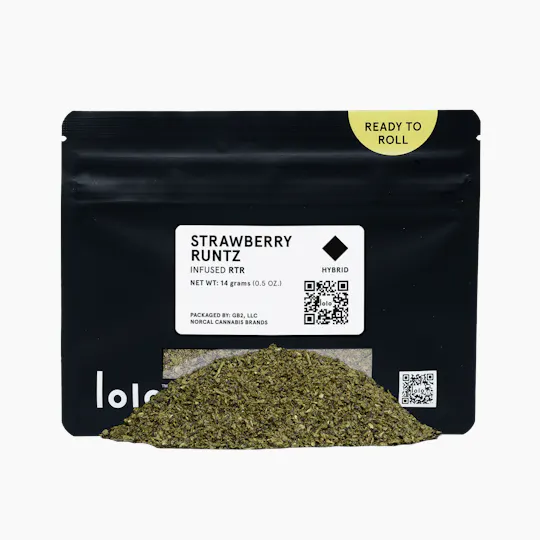 lolo - Strawberry Runtz | Indoor Kief Infused Ready To Roll | 14g - 1