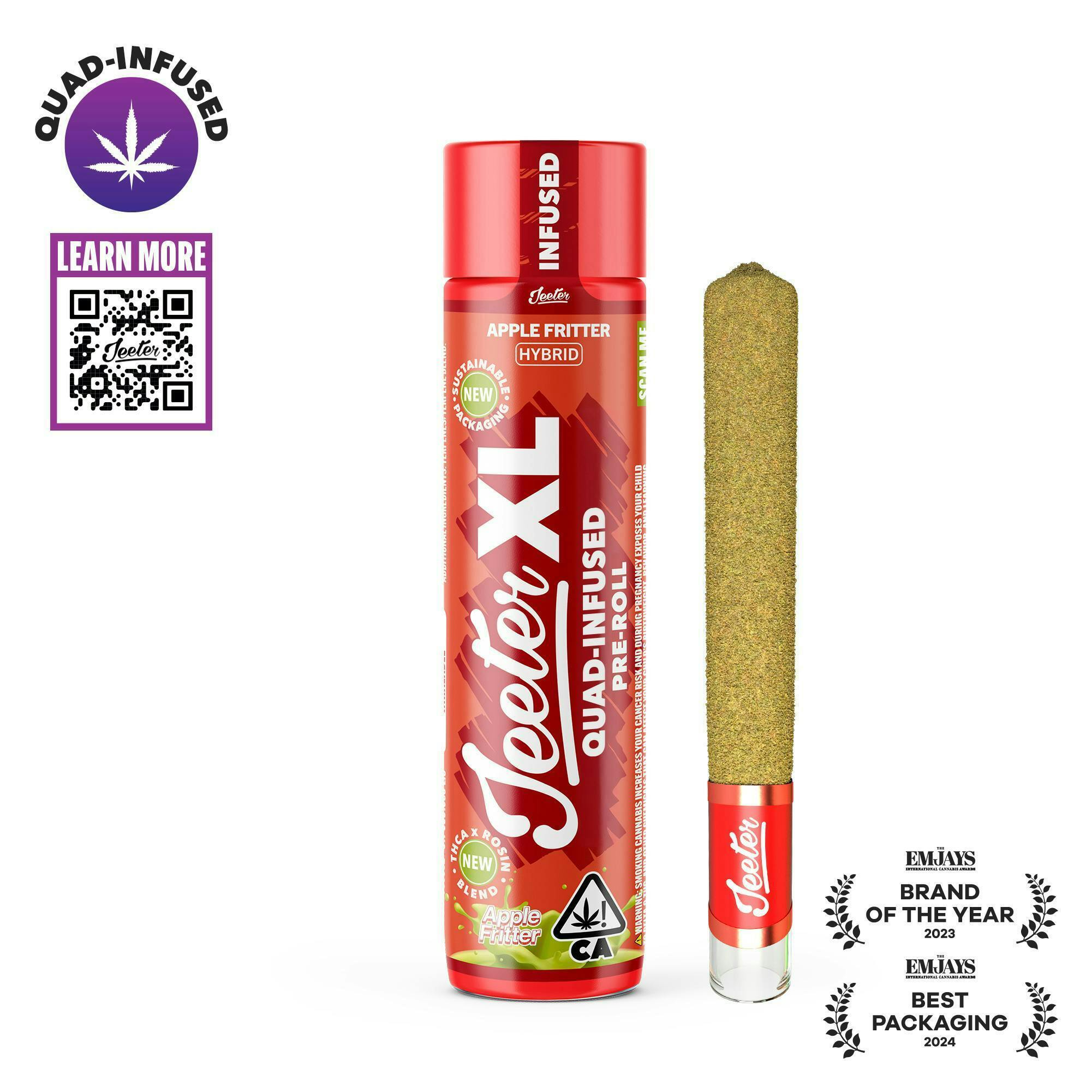 Jeeter - Jeeter | Apple Fritter | XL Quad-Infused Joint | 2g - 1