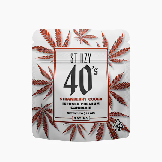 STIIIZY - - STRAWBERRY COUGH - 7G 40's Infused Flower - 1