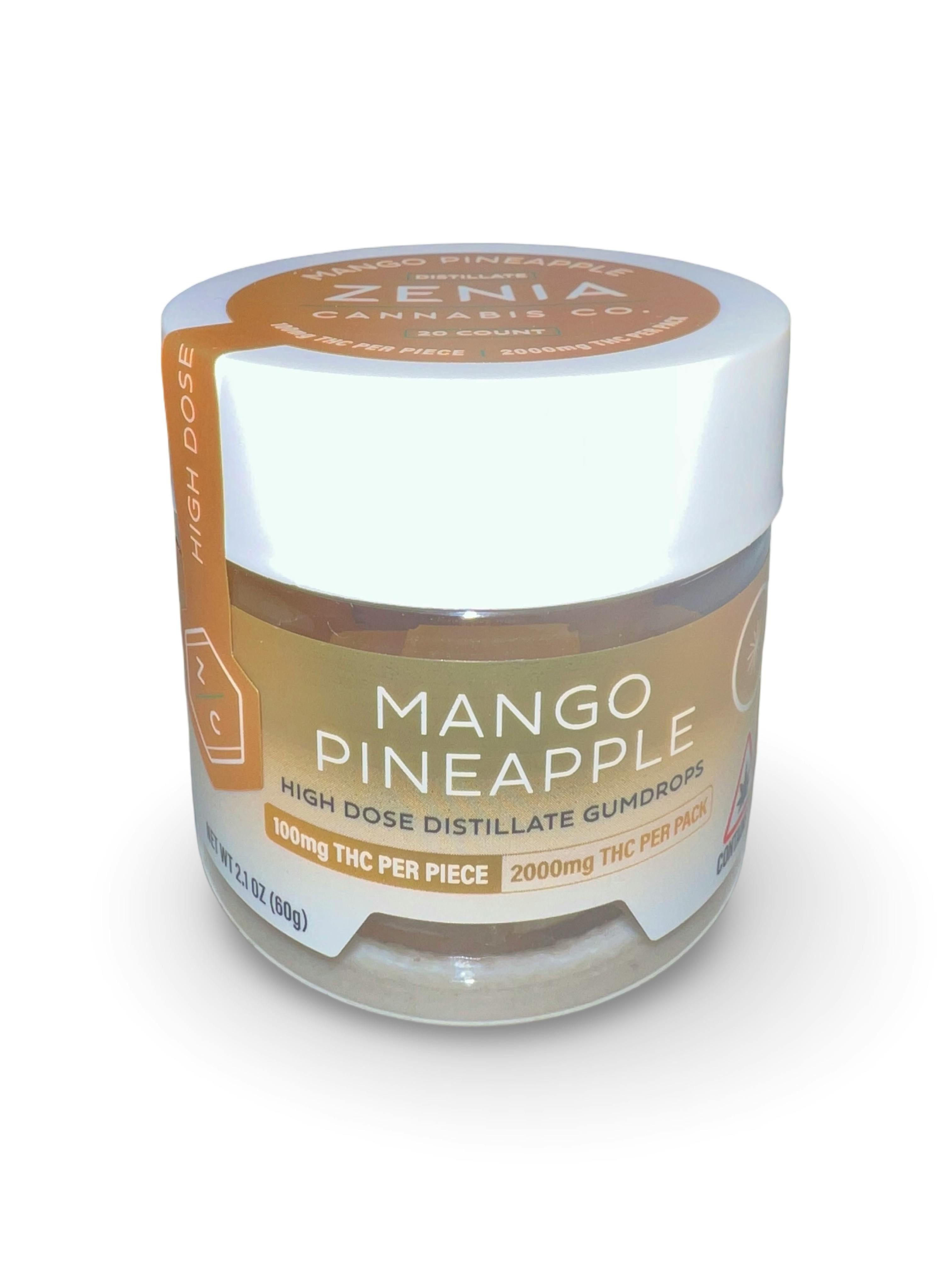 Indico - Mango Pineapple 100mg High Dose Gummies | Zenia - 1