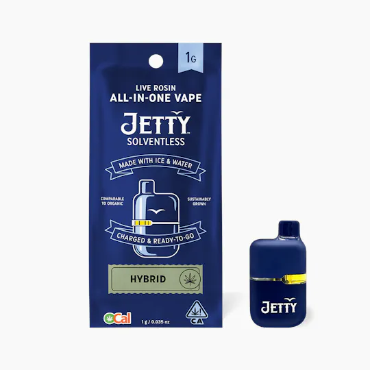 Jetty Extracts - Mini Tank | Governmint Oasis | Live Rosin Disposable | 1g - 1