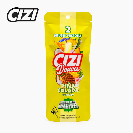 Cizi - Pina Colada | Deuces Infused Joints | 0.75g each | 2pk - 1