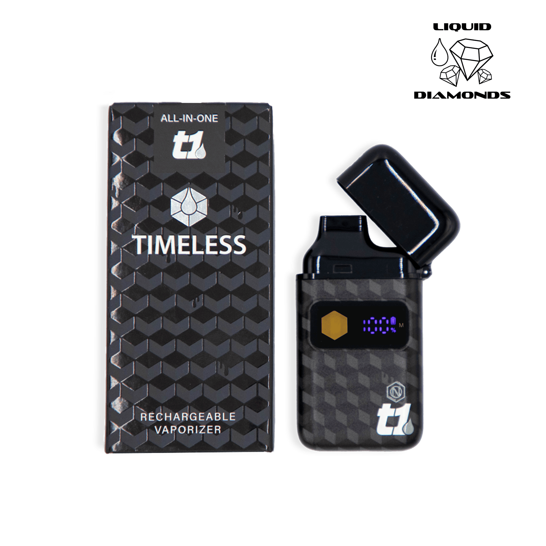 Timeless Vapes - Pearadise | NOIR Liquid Diamonds T1 Disposable | 1g - 1