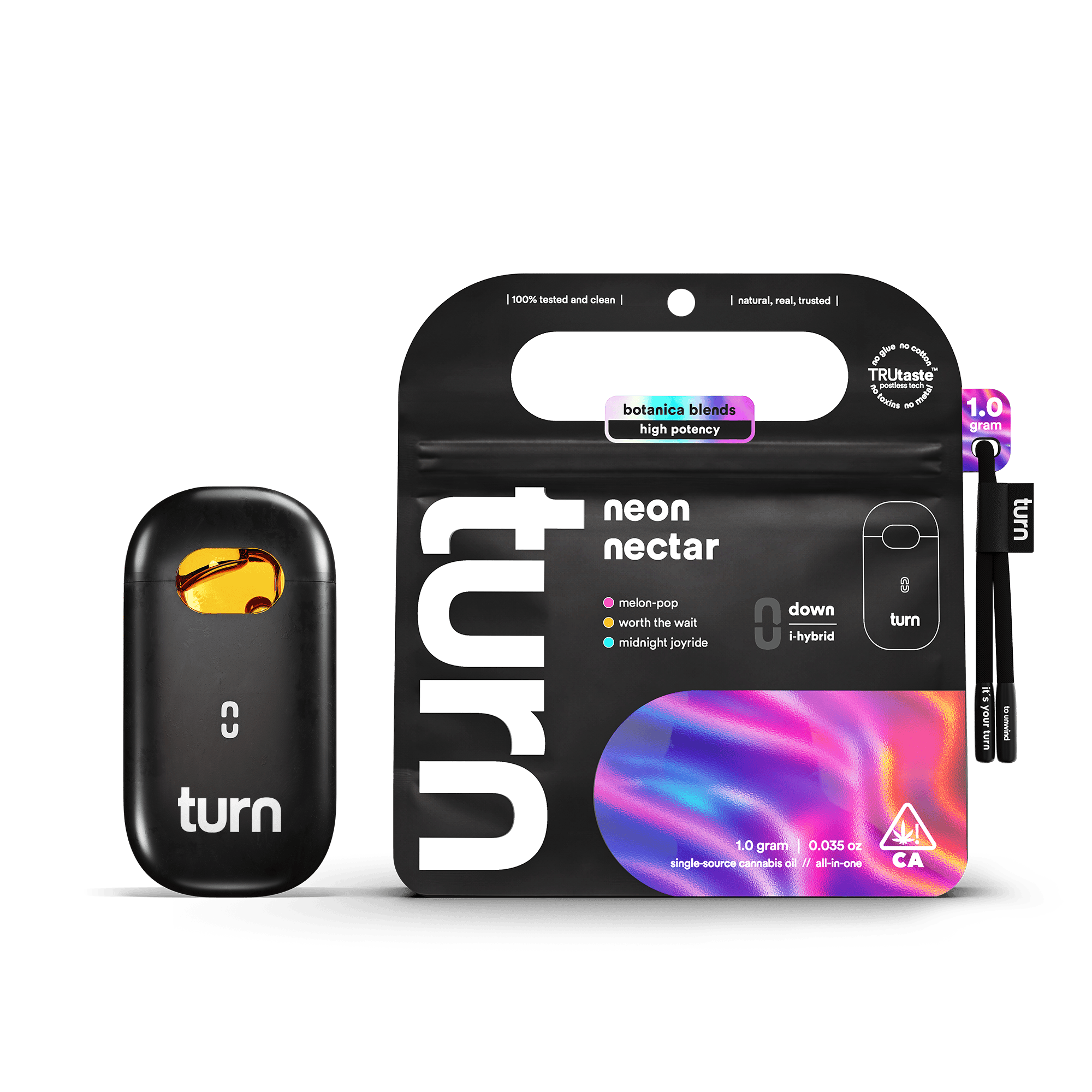 turn - Neon Nectar | Botanica Blends | AIO | Indica-Hybrid | turnone | 1g - 1