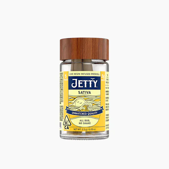 Jetty Extracts - Super Lemon Haze x Garlic Sherbet | Resin Infused Minis | 0.5g each | 5pk - 1