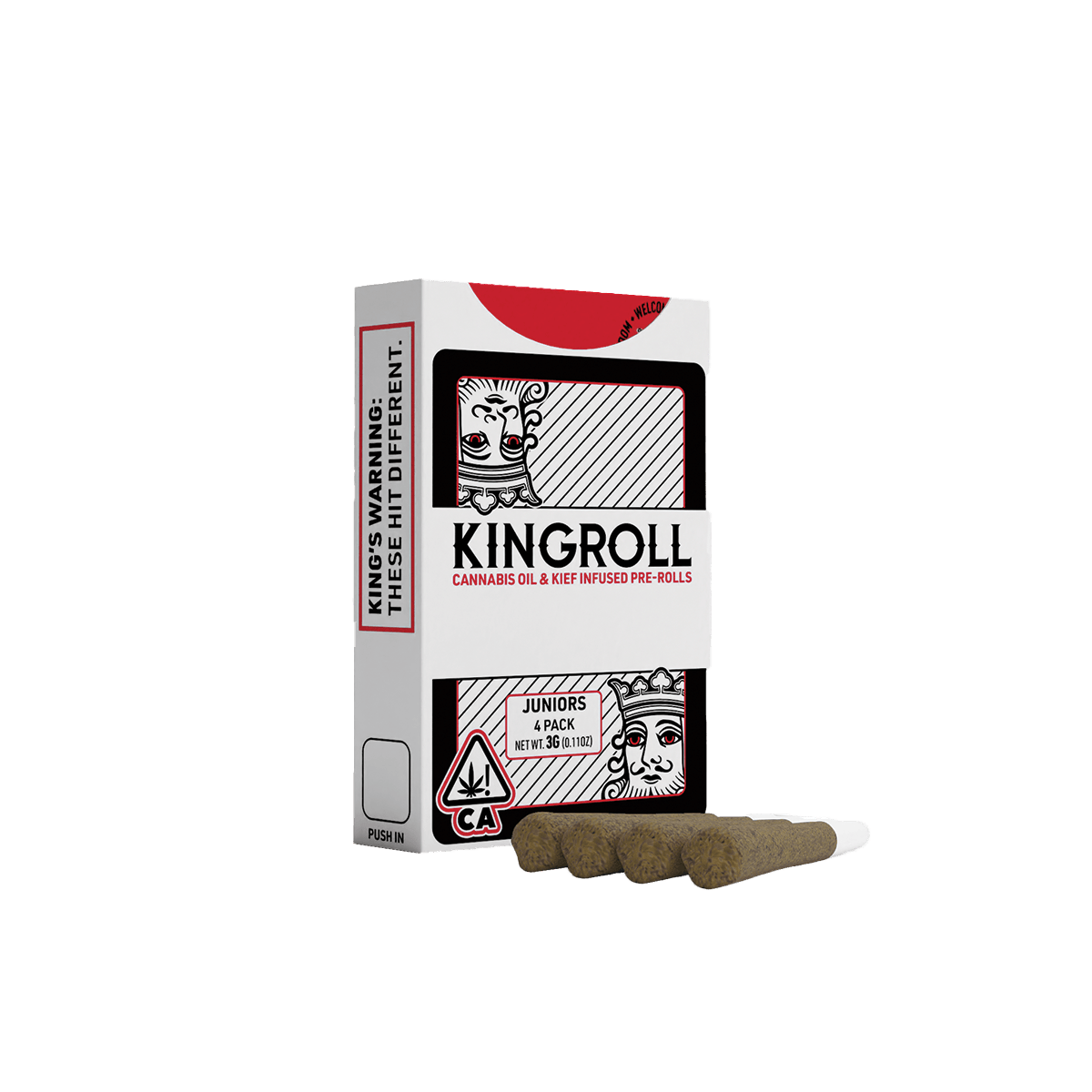Kingroll - Grandi Guava x Grapefruit Romulan | Infused Joints | 0.75g each | 4pk - 1