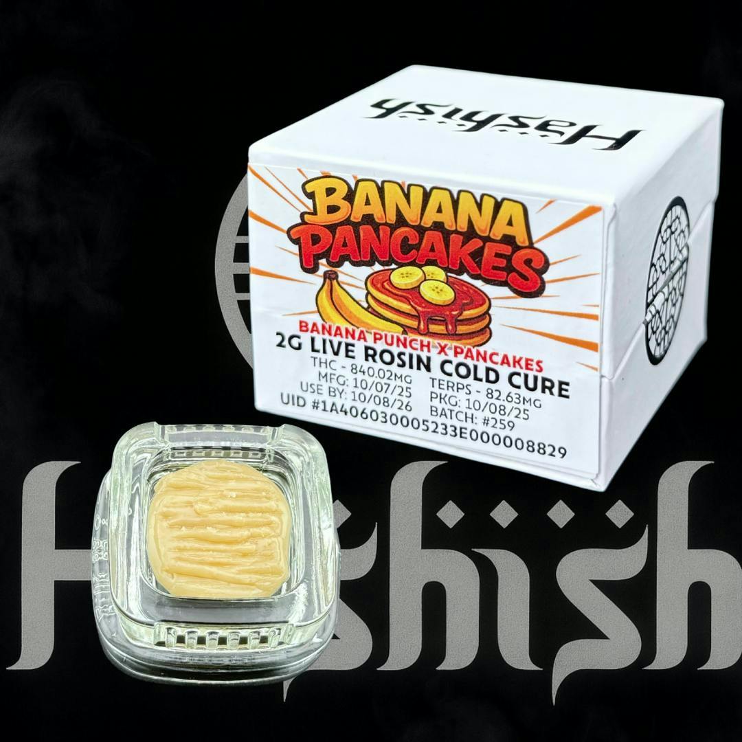 Hashish - Banana Pancakes | Live Rosin | Cold Cure Badder | 2g - 1