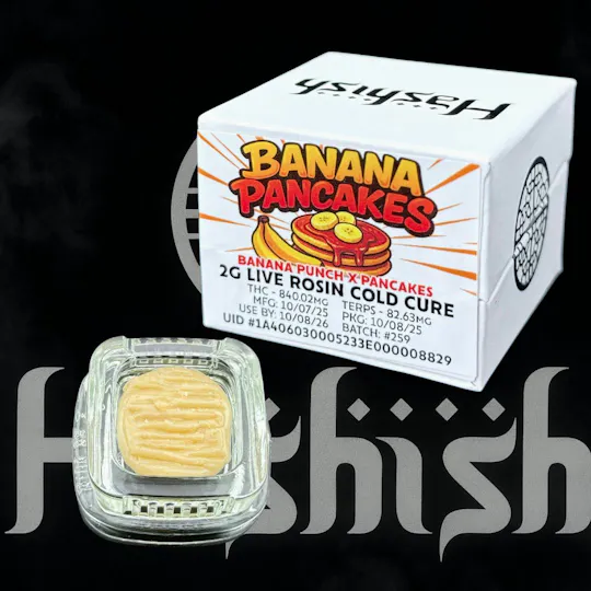 Hashish - Banana Pancakes | Live Rosin | Cold Cure Badder | 2g - 1