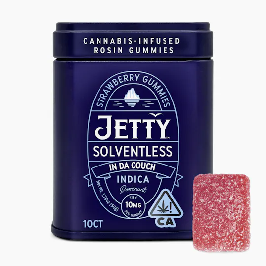 Jetty Extracts - In Da Couch | Strawberry Gummies | 100mg | 10ct | 10mg/ea - 1