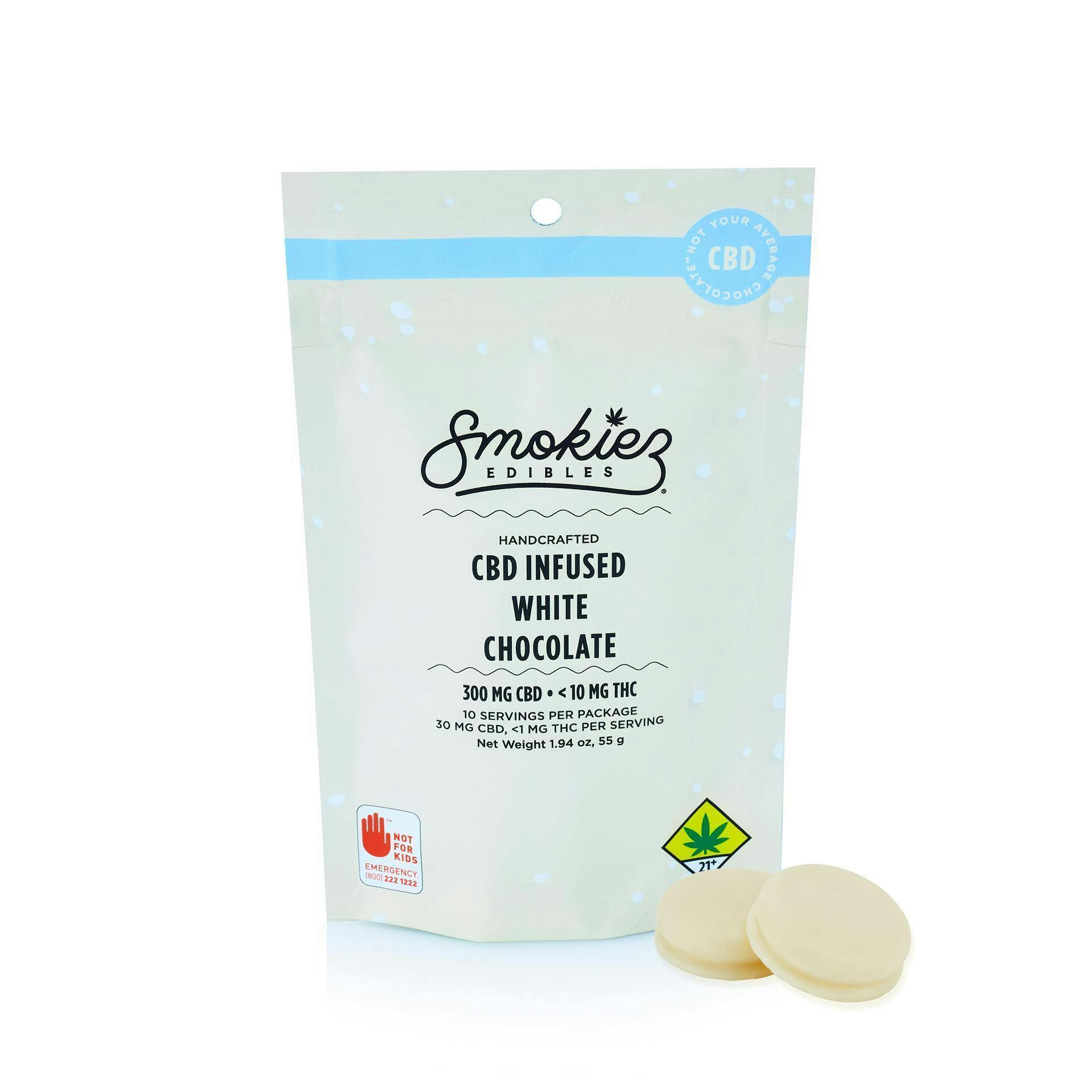 Smokiez Edibles - CBD Infused White Chocolate | 300mg - 1