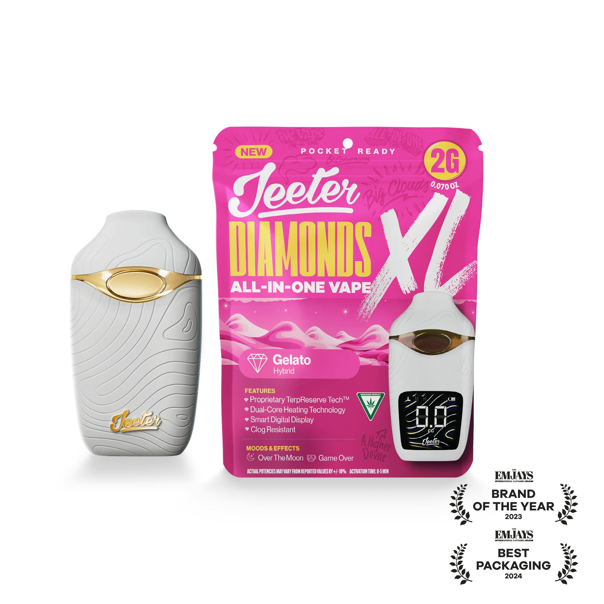 Jeeter - Jeeter | Gelato | Diamonds XL 2G All-In-One Vape - 1