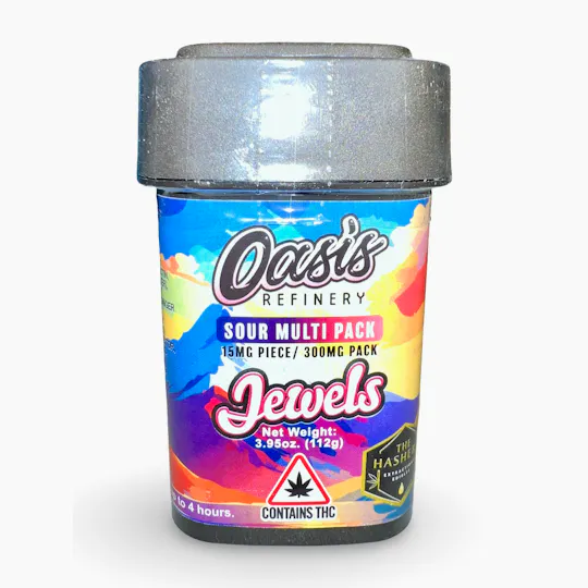 Indico - Sour Multi Pack 300mg Hash Rosin Jewels - Oasis Refinery - 1