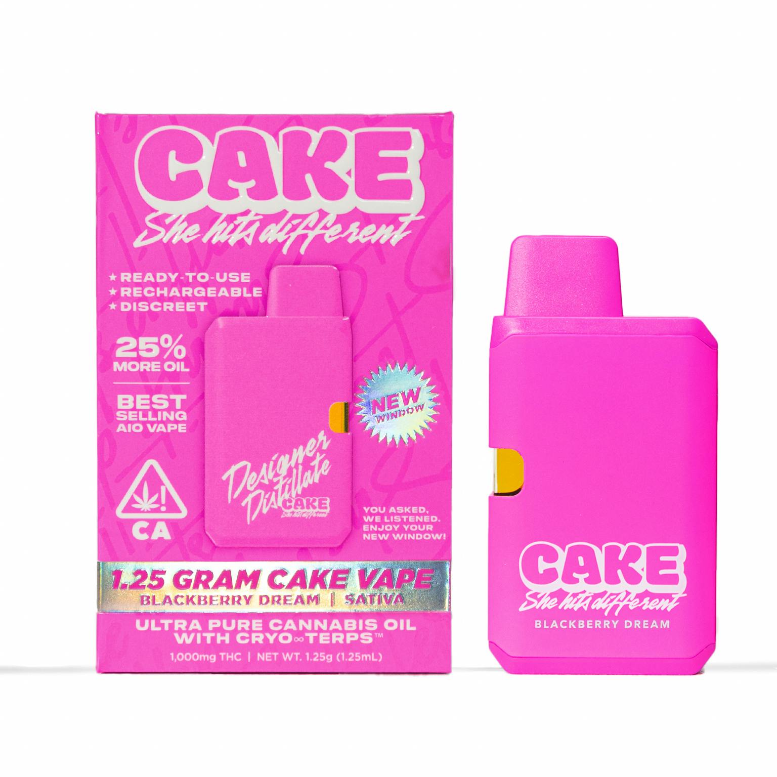 CAKE she hits different - Blackberry Dream | Disposable | 1.25g - 1