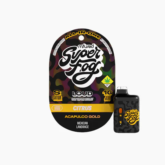 Super Fog by MFused - Acapulco Gold | LOUD High Terpene Extract Jefé Disposable | 1g - 1
