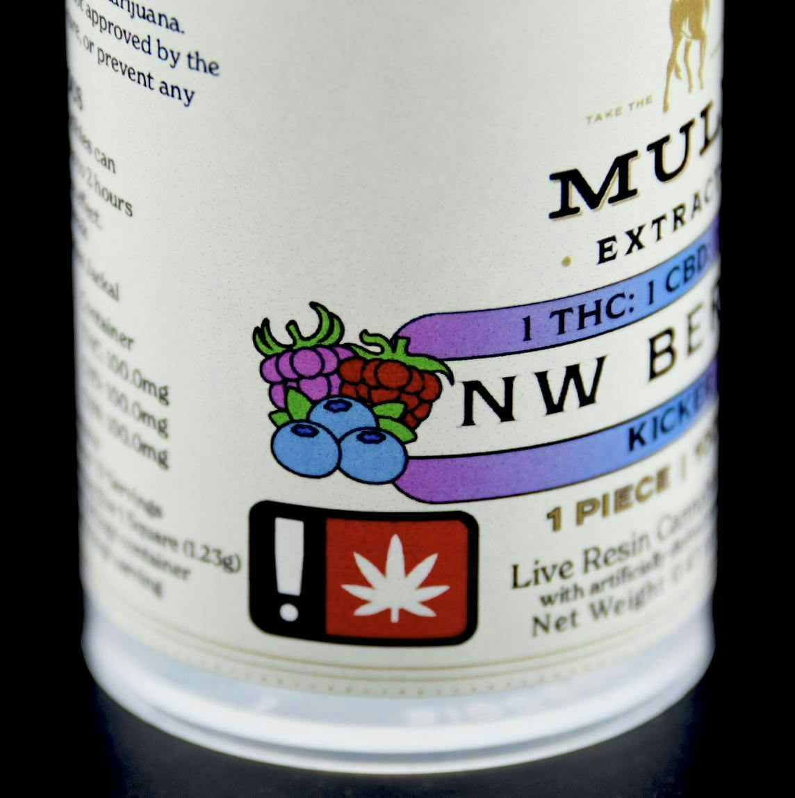 Mule Extracts - NW Berry 1:1:1 Kicker Gummy | THC:CBD:CBN | 100mg | Single - 1