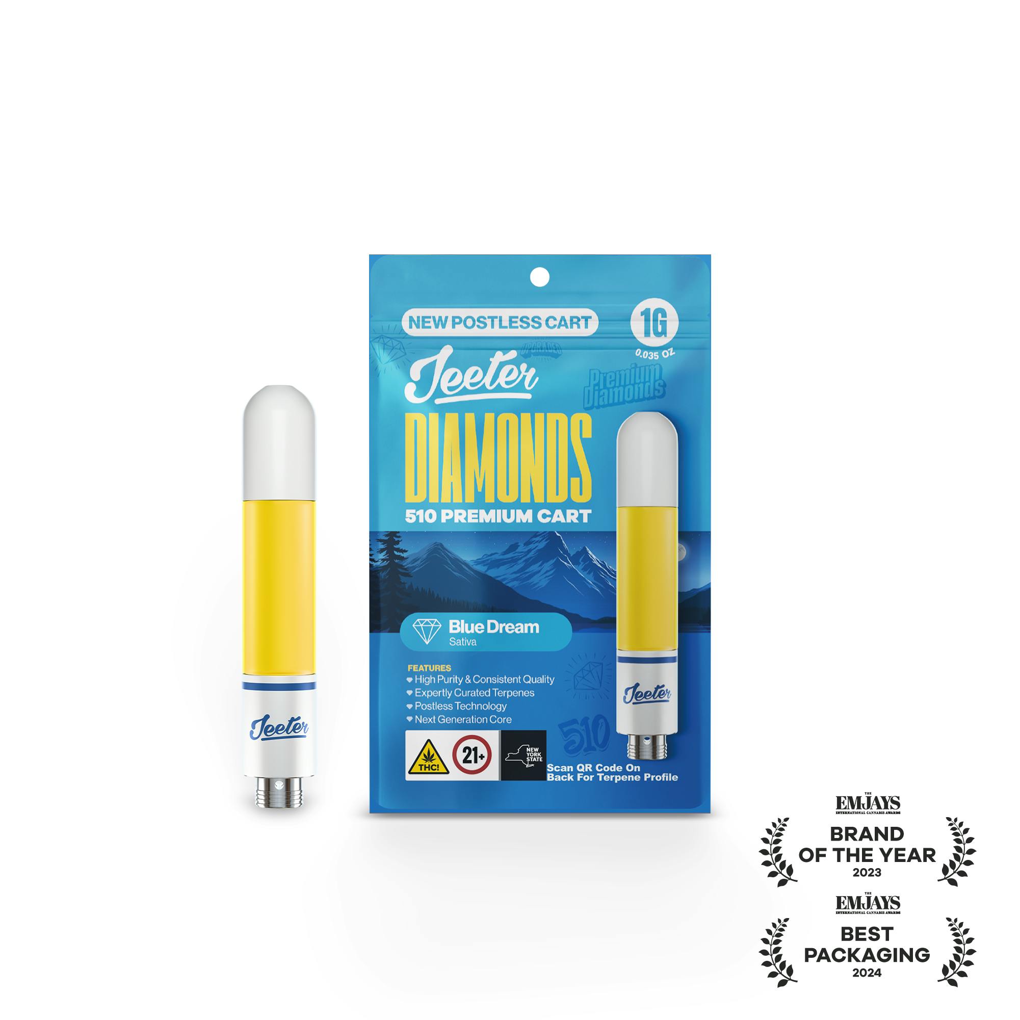 Jeeter - Jeeter | Blue Dream | Diamonds 510 Premium Cartridge | 1g - 1