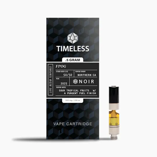 Timeless Vapes - FPOG | NOIR Cartridge | 0.5g - 1