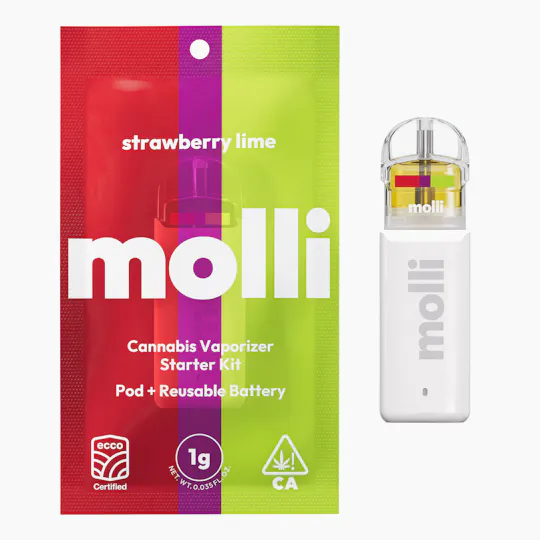 Molli - Strawberry Lime | Pod Starter Kit | 1g - 1