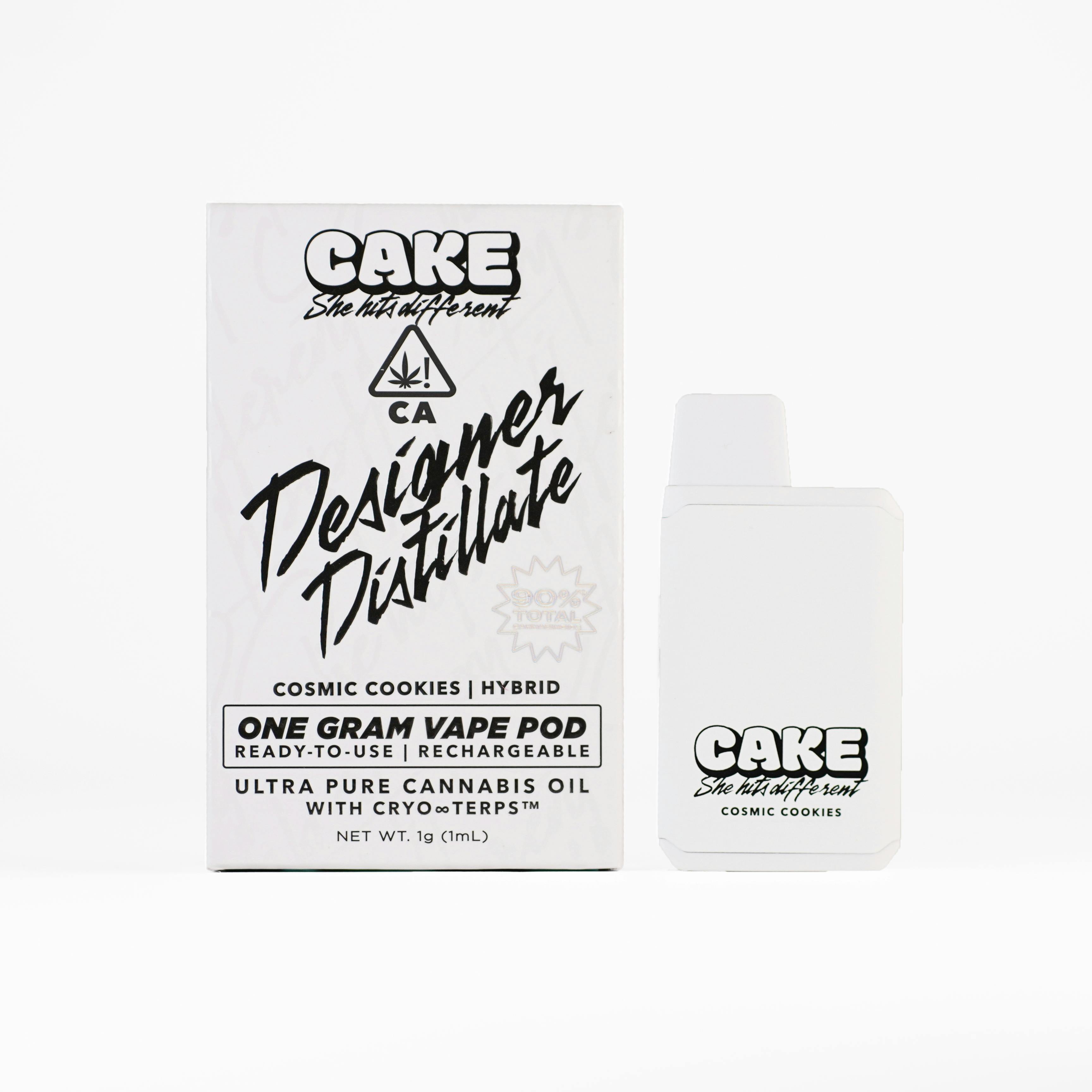 CAKE she hits different - Cosmic Cookies | Designer Distillate Pod | 1g - 1