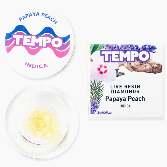 Tempo - Tempo | Papaya Peach | Live Resin Diamonds | 1g - 1