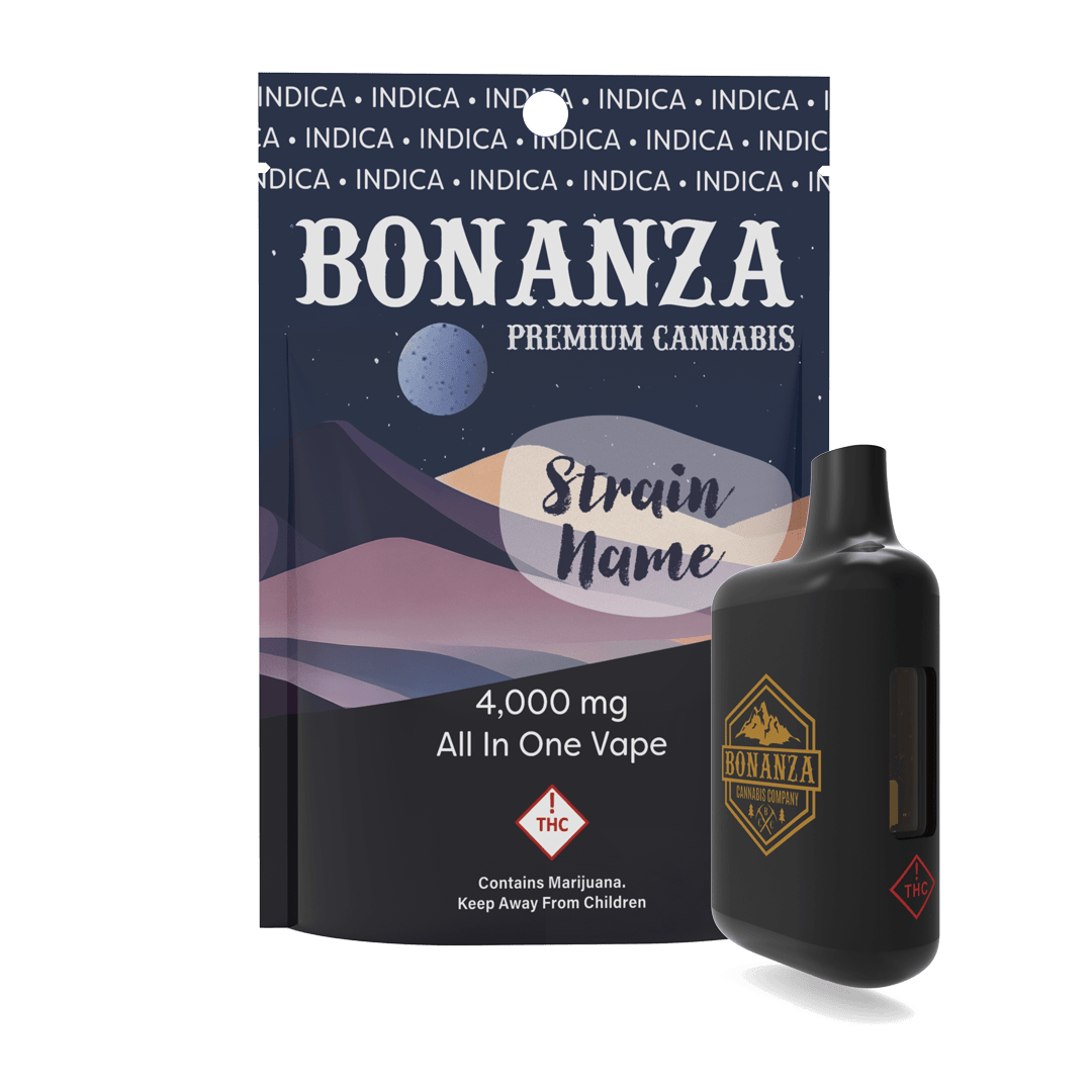 Bonanza Cannabis Company - 4000 MG Disposable Vape Grandaddy Purp - 1