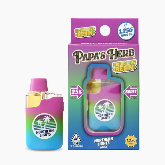 Papa's Herb - Liquid Live Resin Northern Lights | Disposable | 1.25g - 1