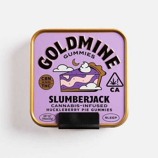 Goldmine Gummies - Slumberjack Huckleberry Pie Gummies | 100mg | 10ct | 10mg/ea - 1