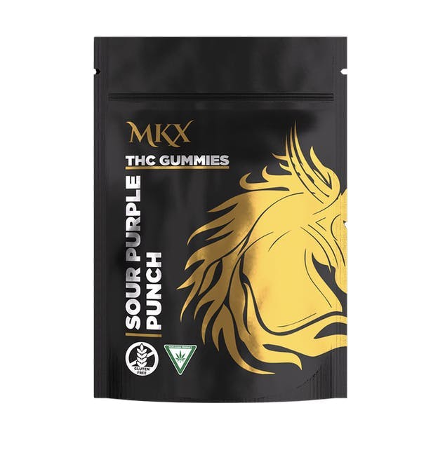MKX Oil Co - Sour Purple Punch Gummies | 100mg | 5ct | 20mg/ea - 1
