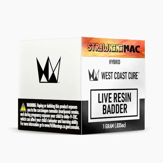 West Coast Cure - Strawnana MAC Live Resin Badder - 1