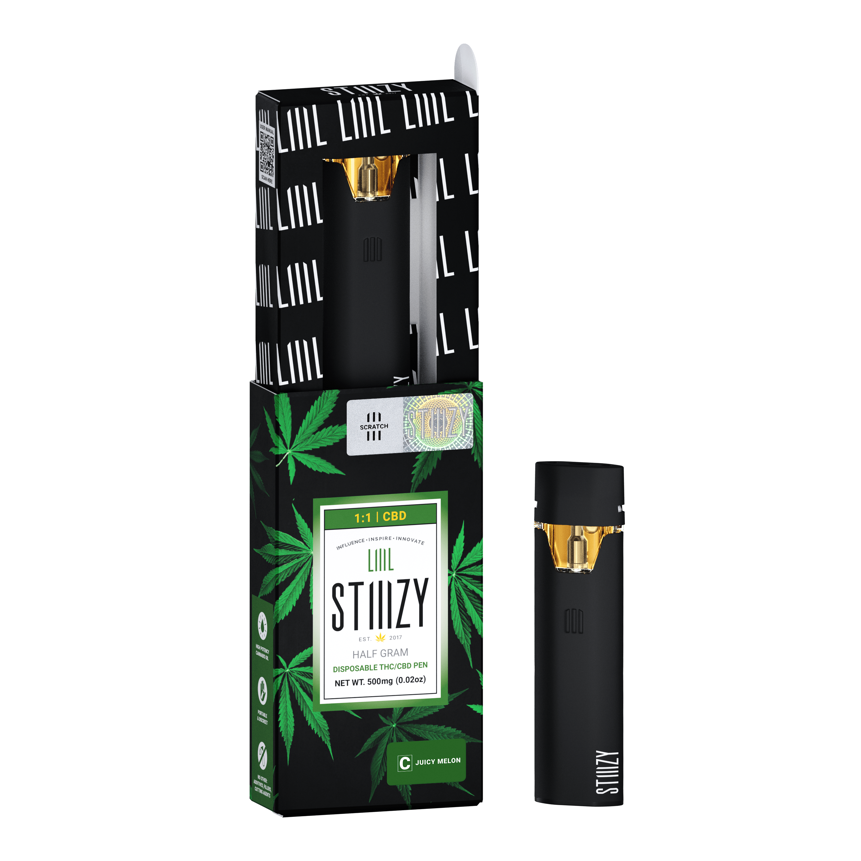 STIIIZY - Vape - JUICY MELON CBD LIIIL - 1