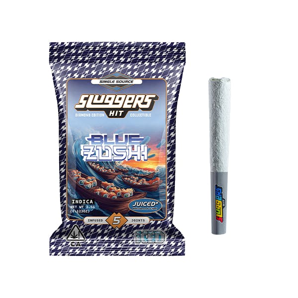 Sluggers - Infused Preroll - 3.5g 5pk - Diamond Edition - Blue