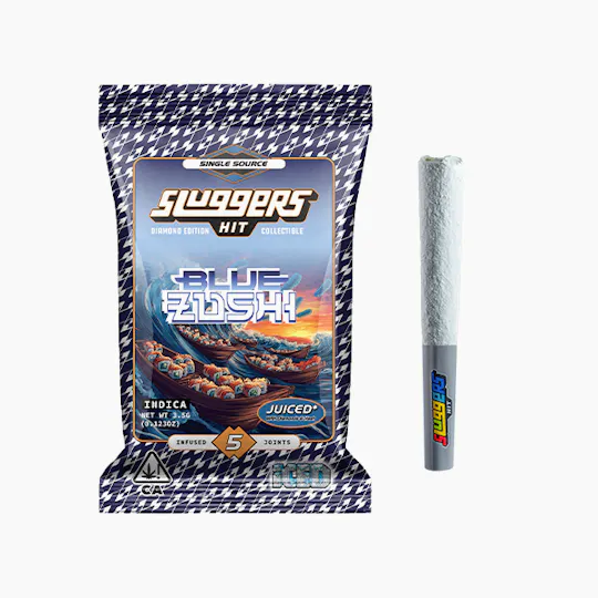 Sluggers Hit - Sluggers - Infused Preroll - 3.5g 5pk - Diamond Edition - Blue Zushi - 1