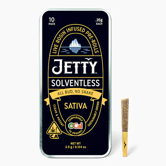 Jetty Extracts - Alcatraz OG x TCB | Live Rosin Infused Minis | 0.35g each | 10pk - 1