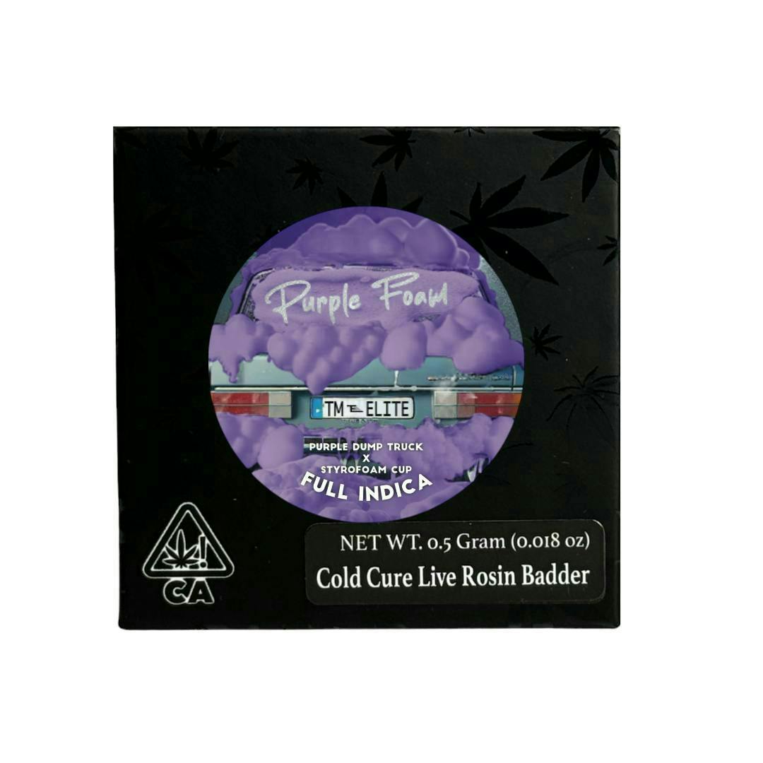Team Elite Genetics - Purple Foam | Rosin | Cold Cure Badder | 0.5g - 1